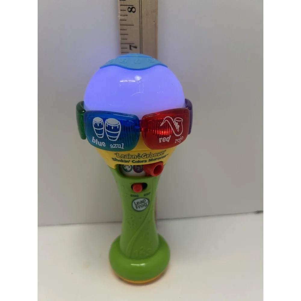 LeapFrog Learn & Groove Shakin Colors Maracas Bilingual Musical Toy Baby Boy